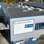 Firmengebäude in Niestetal aus der Vogelperspektive