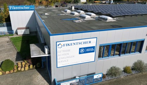 Firmengebäude in Niestetal aus der Vogelperspektive